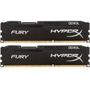 Memorie RAM HyperX Fury Black 8GB DDR3L 1600MHz CL10 Dual Channel Kit 1.35V