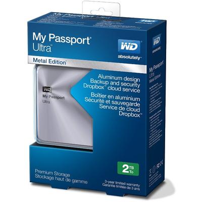 Hard Disk Extern WD My Passport Ultra Metal Edition 3TB Silver USB 3.0