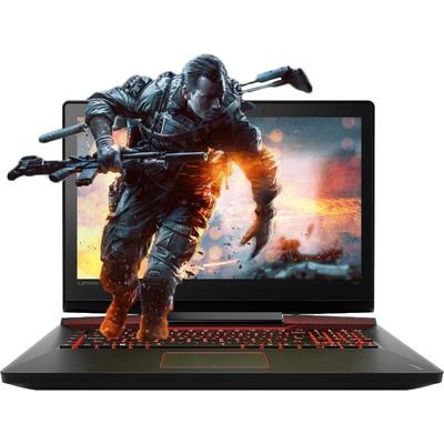 Laptop Lenovo Gaming 17.3 IdeaPad Y910, FHD IPS, Procesor Intel Core i7-6700HQ (6M Cache, up to 3.50 GHz), 16GB DDR4, 1TB, GeForce GTX 1070 8GB, Win 10 Home, Black, External ODD