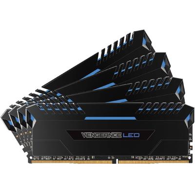 Memorie RAM Corsair Vengeance Blue LED 64GB DDR4 3000MHz CL15 Quad Channel Kit