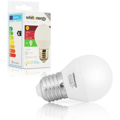 Bec LED Whitenergy 10222, E27, 5W, lumina alba rece, 10 SMD 2835