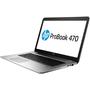 Laptop HP 17.3" ProBook 470 G4, HD+, Procesor Intel Core i7-7500U (4M Cache, up to 3.50 GHz), 8GB DDR4, 1TB, GMA HD 620, FreeDos, Silver