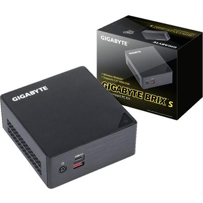 Sistem Mini GIGABYTE BRIX, Skylake i5 6200U 2.3GHz, 2x DDR4 32GB max, M.2 2280 SSD, HDD 2.5 inch, Wi-Fi, Bluetooth, HDMI, Mini DisplayPort, USB 3.1