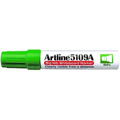 Marker pentru tabla de scris ARTLINE 5109A, corp metalic, varf rotund 10.0mm - verde