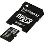 Card de Memorie Transcend Micro SDHC 16GB Clasa 4 + Adaptor SD