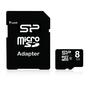 SILICON-POWER dublat-Micro SDHC 8GB Clasa 10 + Adaptor SD