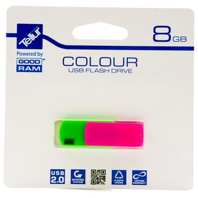 Memorie USB Tellur Colour Mix 8GB Pink-Green