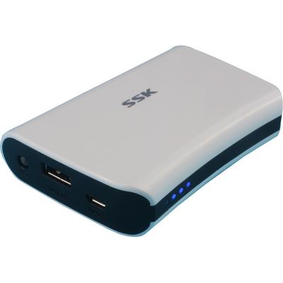SSK 6.000 mAh, 1x USB, 1A, alb