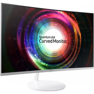 Monitor Samsung Gaming C32H711QEUXEN Quantum Dot Curbat 31.5 inch 2K 4 ms White FreeSync