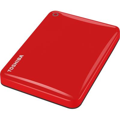 Hard Disk Extern Toshiba Canvio Connect II, USB 3.0, 2.5 inch, 500GB, red