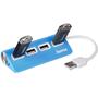 Hub USB HAMA USB 2.0 4 port, albastru, 12179