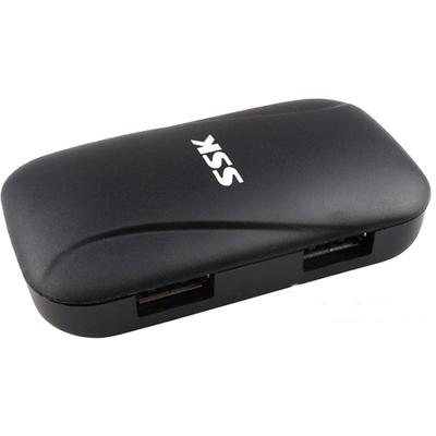 Hub USB SSK SHU037 Black