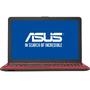 Laptop Asus 15.6'' X541NA, HD, Procesor Intel Celeron Dual Core N3350 (2M Cache, up to 2.4 GHz), 4GB, 500GB, GMA HD 500, no OS, Red