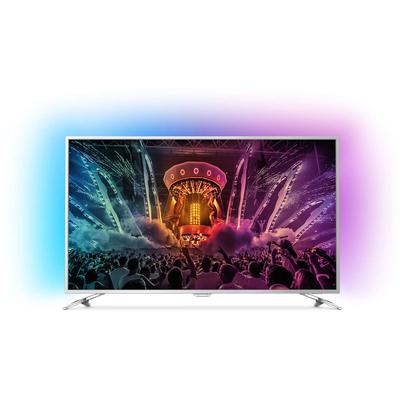 Televizor Philips Smart TV Android 49PUS6561/12 Seria PUS6561/12 123cm argintiu 4K UHD Ambilight cu 3 laturi