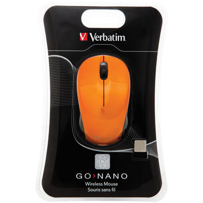 Mouse VERBATIM Wireless Laser GO Nano Orange