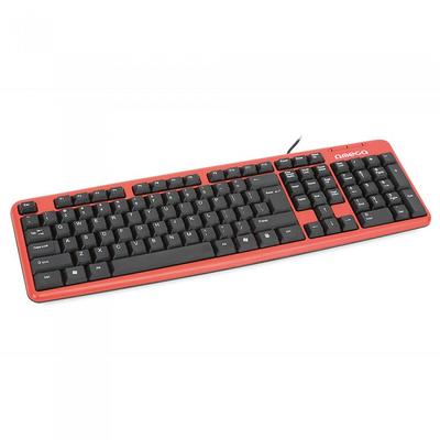 Tastatura KEYBOARD US OMEGA OK-11 QWERTY RED USB [42272]