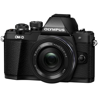 Aparat foto compact Olympus E-M10 Mark II black + EZ-M1442EZ black Pancake
