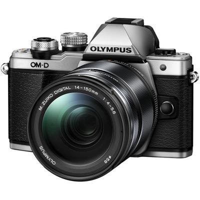 Aparat foto compact Olympus E-M10 Mark II silver + EZ-M1415-2 black