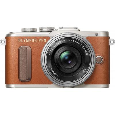 Aparat foto compact Olympus E-PL8 Pancake Zoom Kit brown