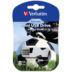 Memorie USB VERBATIM USB 2.0 MINI DRIVE 8 GB FOOTBALL EDITION