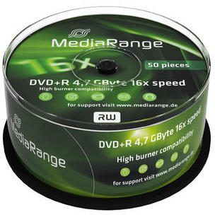 MediaRange  DVD+R 16x  Cake50