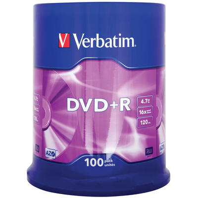 dublat-Verbatim  DVD+R 16X 100 SPINDLE 4.7GB