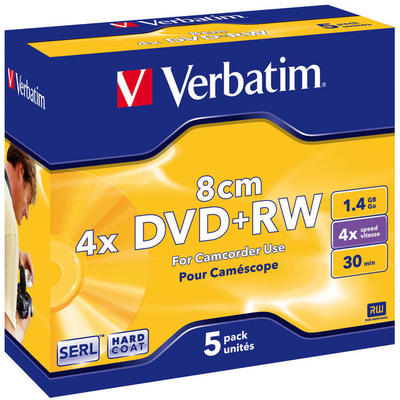 Verbatim  MINI DVD+RW 8CM 4X 1.4GB