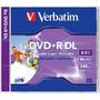VERBATIM DVD+R DOUBLE LAYER 8.5GB 8X WIDE PRINT JC