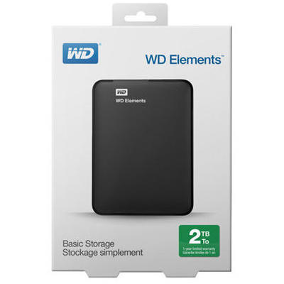 Hard Disk Extern WD Elements Portable 2TB Black