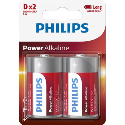 Philips PH POWER ALKALINE D 2-BLISTER