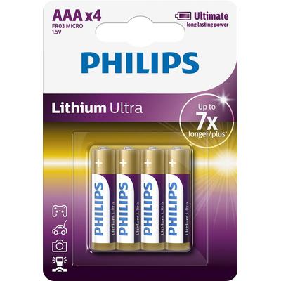 Philips PH LITHIUM ULTRA AAA 4-BLISTER