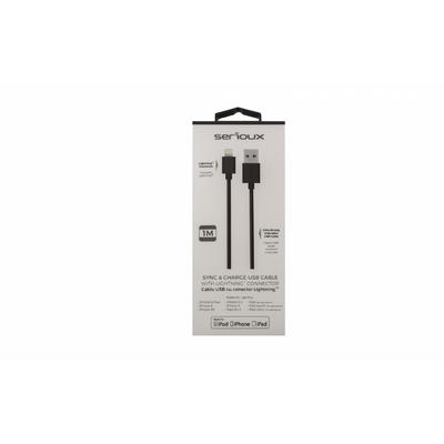 SERIOUX DISPLAY APPLE MFI CABLE 1M 24PC