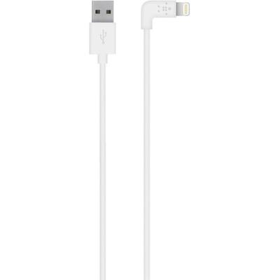 BELKIN MIXIT UP, 90 grade, USB Male la Lightning Male, 1.2 m, White