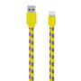 Serioux Braided USB Male la Lighning Male, MFi, 1m, Yellow
