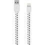 Serioux Braided USB Male la Lighning Male, MFi, 1m, White