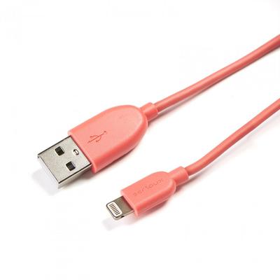 Serioux USB Male la Lighning Male, MFi, 1m, Pink