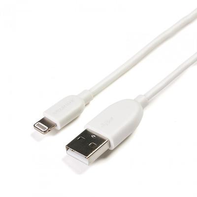 Serioux USB Male la Lighning Male, MFi, 1m, White