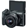 Aparat foto DSLR Canon EOS M6 kit EF-M 15-45mm f/3.5-6.3 IS STM negru