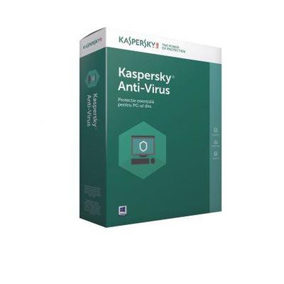 Software Securitate Kaspersky LIC KAV 2017 5 USERI 1 AN+3M NEW RETAIL