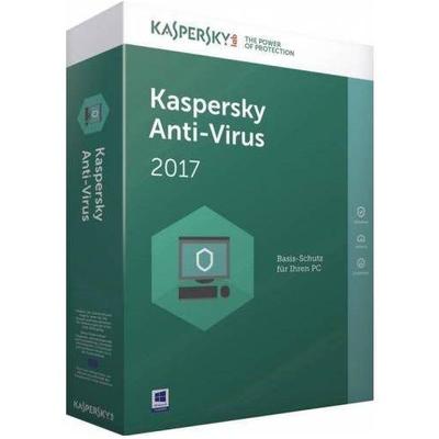 Software Securitate Kaspersky LIC KAV 2017 1 USER 1 AN+3M RENEW RETAIL