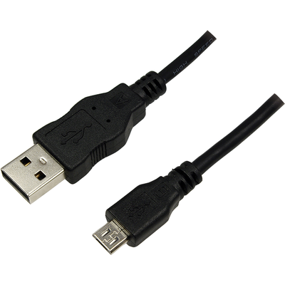 Logilink USB Male la microUSB Male, 1.8 m, Black