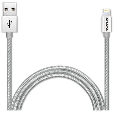 ADATA USB Male la Lightning Male, MFi, 1 m, Silver