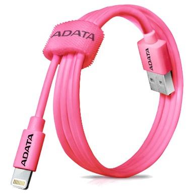 ADATA USB Male la Lightning Male, MFi, 1 m, Pink
