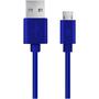 Esperanza USB Male la microUSB Male, 0.5 m, Blue