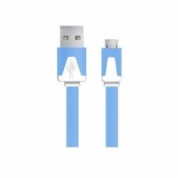 Esperanza Flat, USB Male la microUSB Male, 1 m, Blue