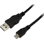 Logilink USB Male la microUSB Male, 0.6 m, Black