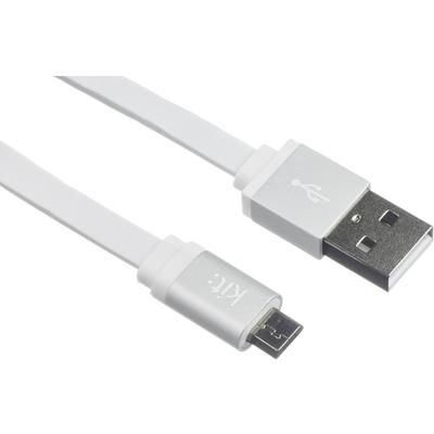 Kit USB Male la microUSB Male, 1 m, White