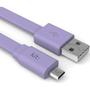 Kit USB Male la microUSB Male, LED, 1 m, Purple