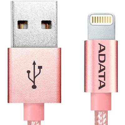 ADATA USB Male la Lightning Male, MFi, 1 m, Gold Pink
