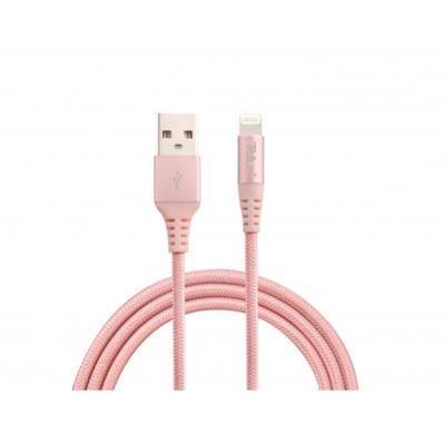 Tellur USB Male la Lightning Male, MFI, 1 m, 2.4A, Rose-Gold